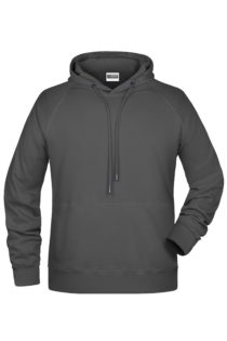 Men's Bio Hoody James & Nicholson - graphite